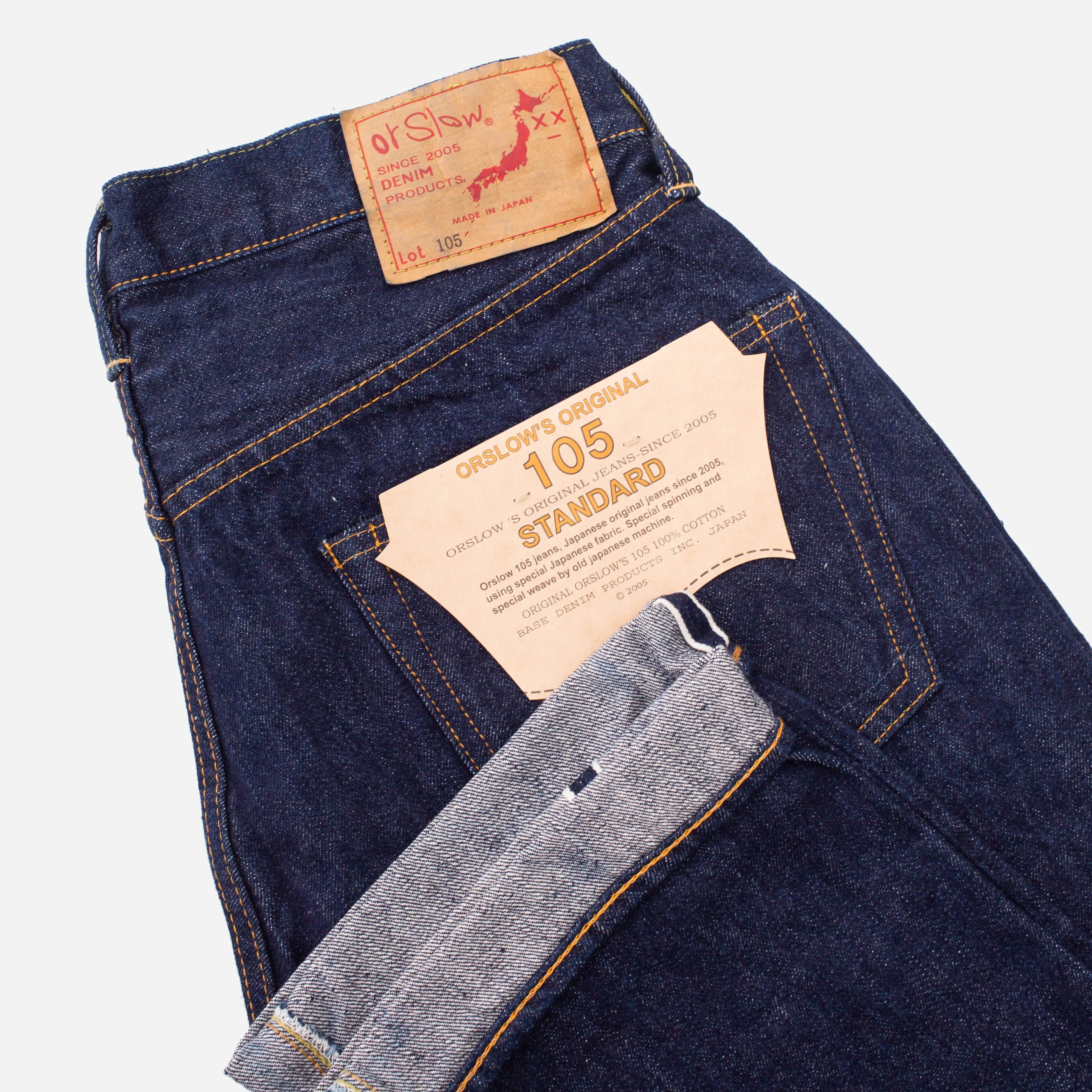 105 STANDARD DENIM JEANS - INDIGO ONE WASH