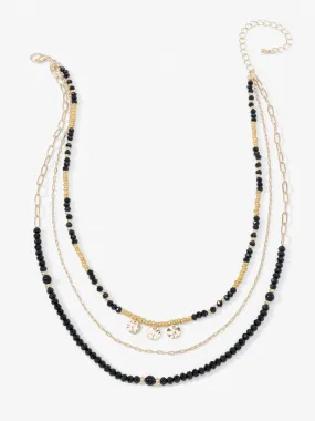 3-Layer Beaded Necklace