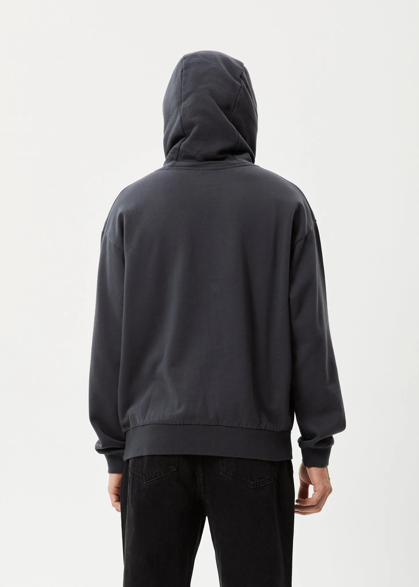 AFENDS Mens Grooves - Hoodie - Charcoal