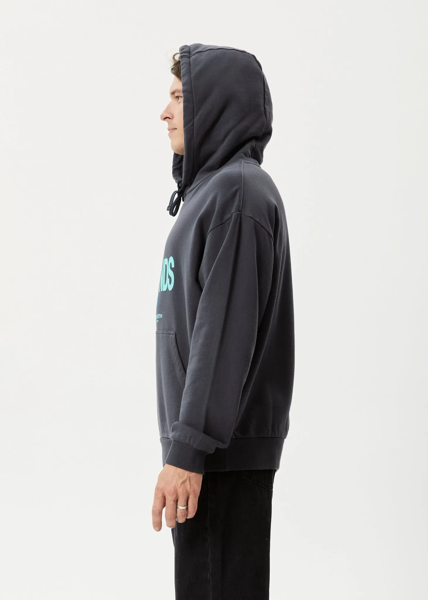 AFENDS Mens Grooves - Hoodie - Charcoal