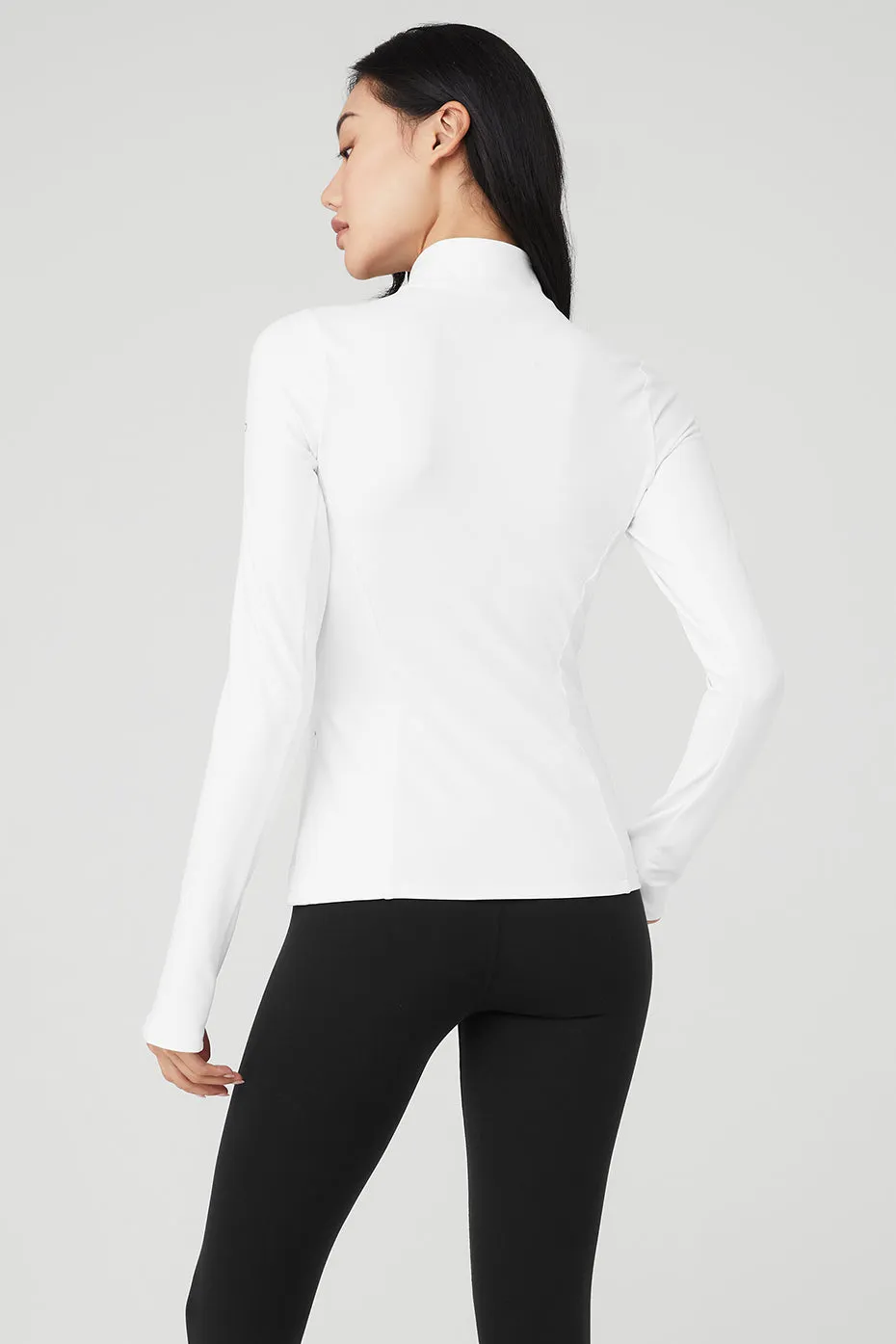 Alosoft 1/2 Zip Rapid Pullover - White