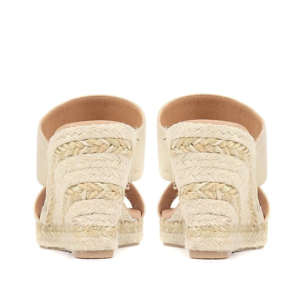 Amabelle Wedge Mule Sandals - AMABELLE / 322 052