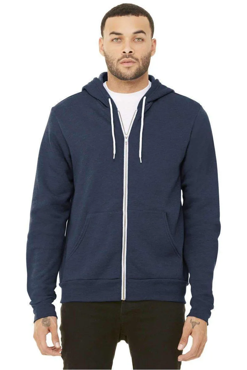 Bella Canvas 3739: Unisex Sponge Fleece Full-Zip Hoodie