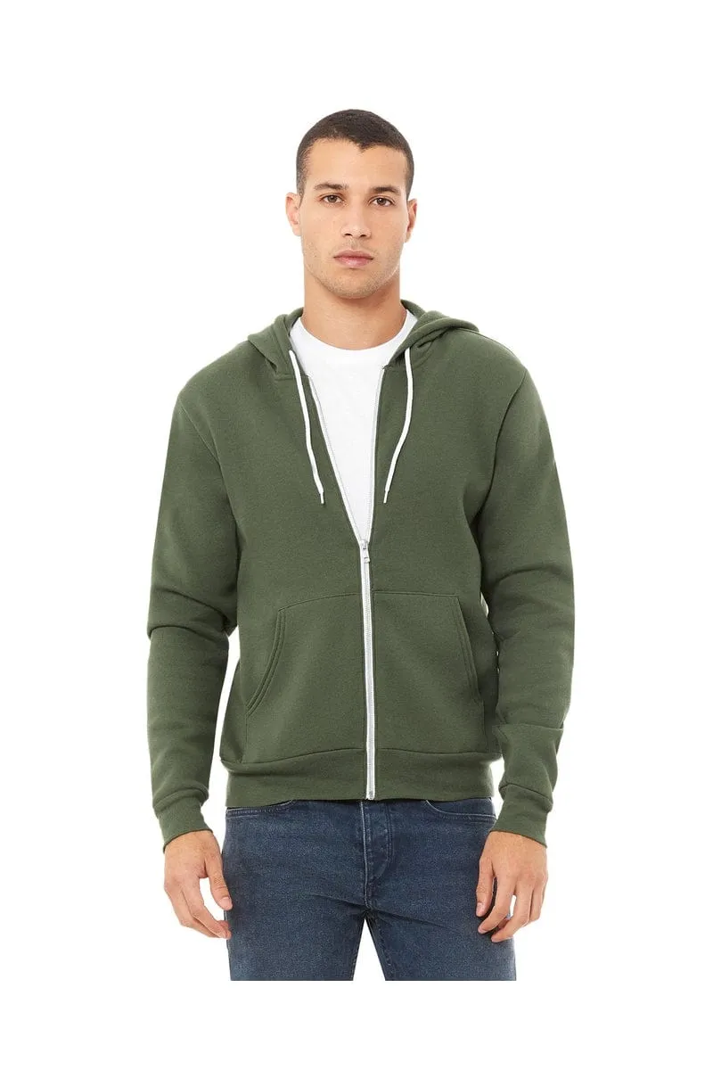 Bella Canvas 3739: Unisex Sponge Fleece Full-Zip Hoodie