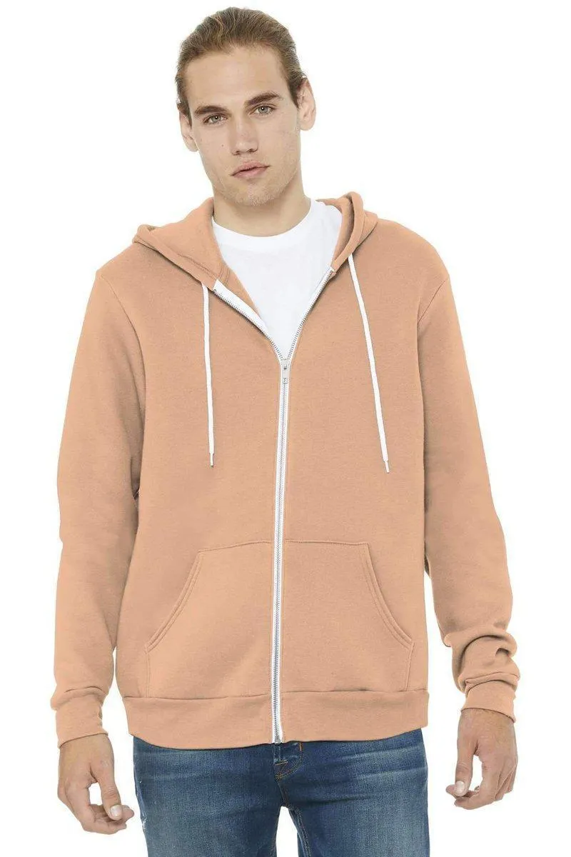 Bella Canvas 3739: Unisex Sponge Fleece Full-Zip Hoodie