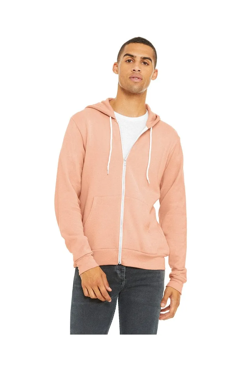 Bella Canvas 3739: Unisex Sponge Fleece Full-Zip Hoodie