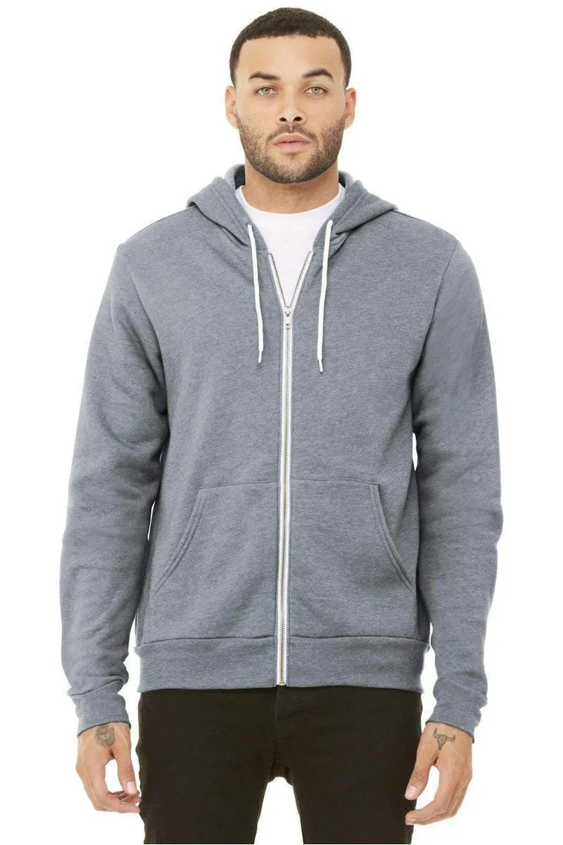 Bella Canvas 3739: Unisex Sponge Fleece Full-Zip Hoodie