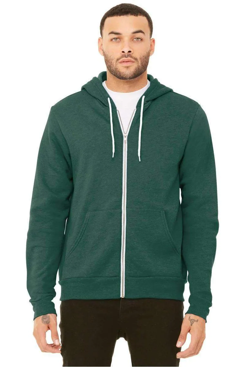 Bella Canvas 3739: Unisex Sponge Fleece Full-Zip Hoodie