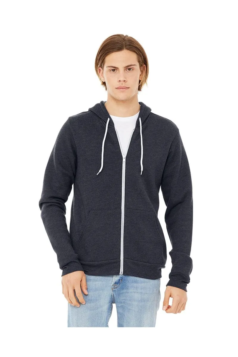 Bella Canvas 3739: Unisex Sponge Fleece Full-Zip Hoodie