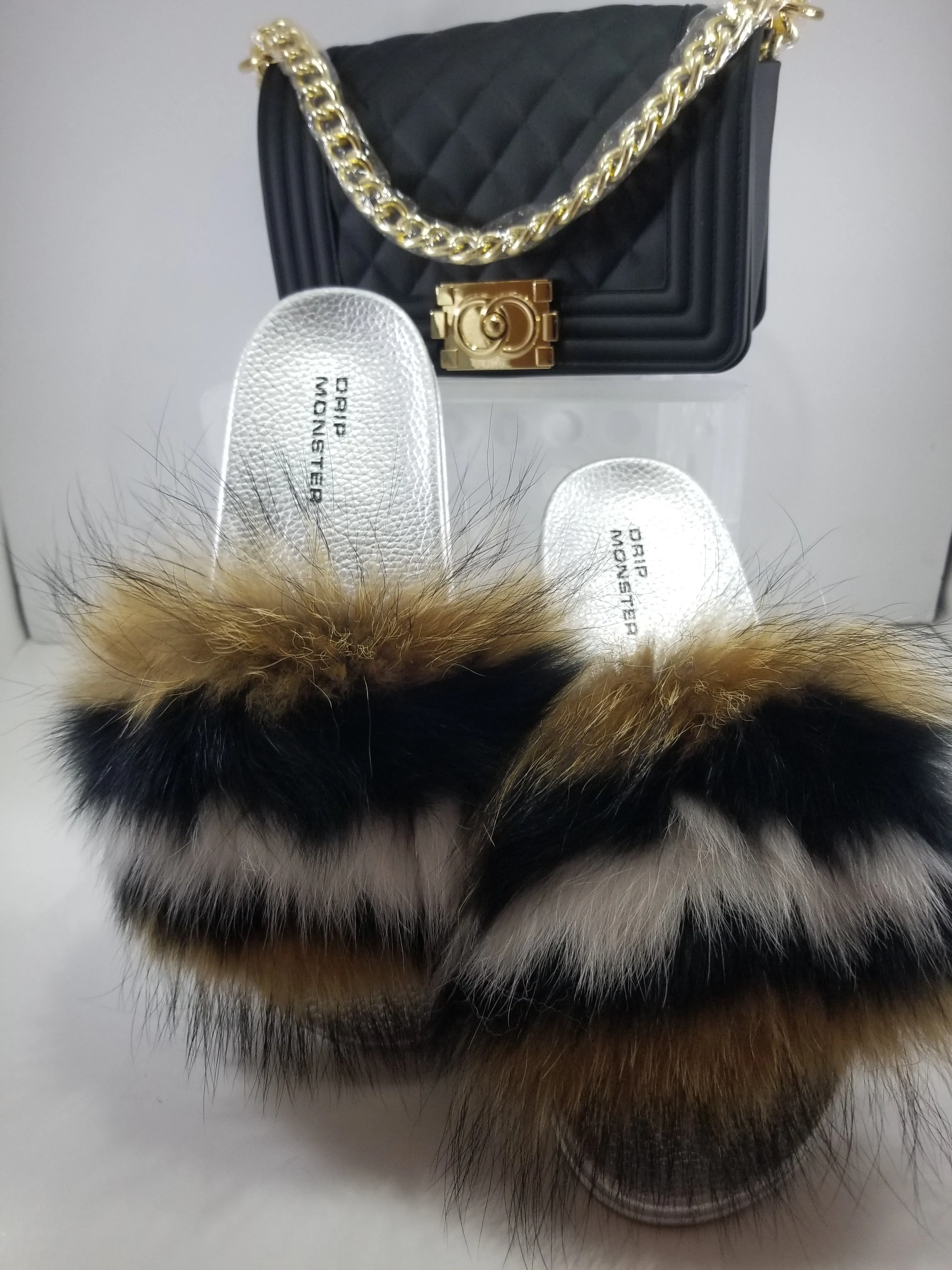 Big Fur "Gimme S’mores" Cozy Fluffy Fur Flops for Women