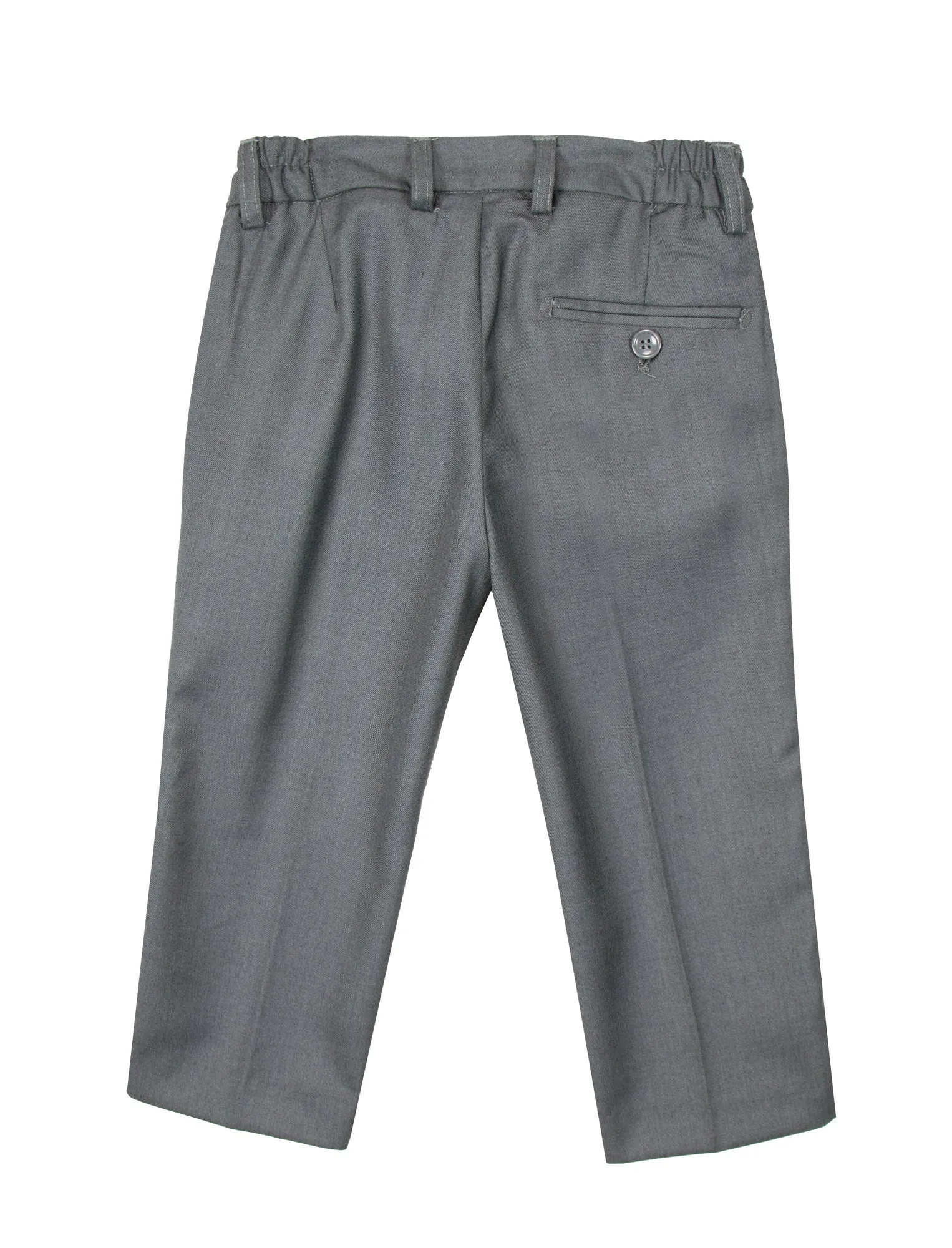 Boys' Grey-C Flat Front Dress Pants