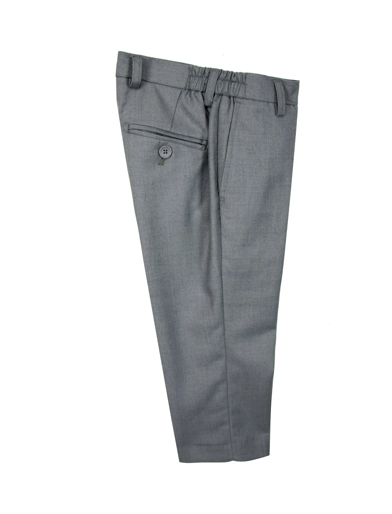 Boys' Grey-C Flat Front Dress Pants