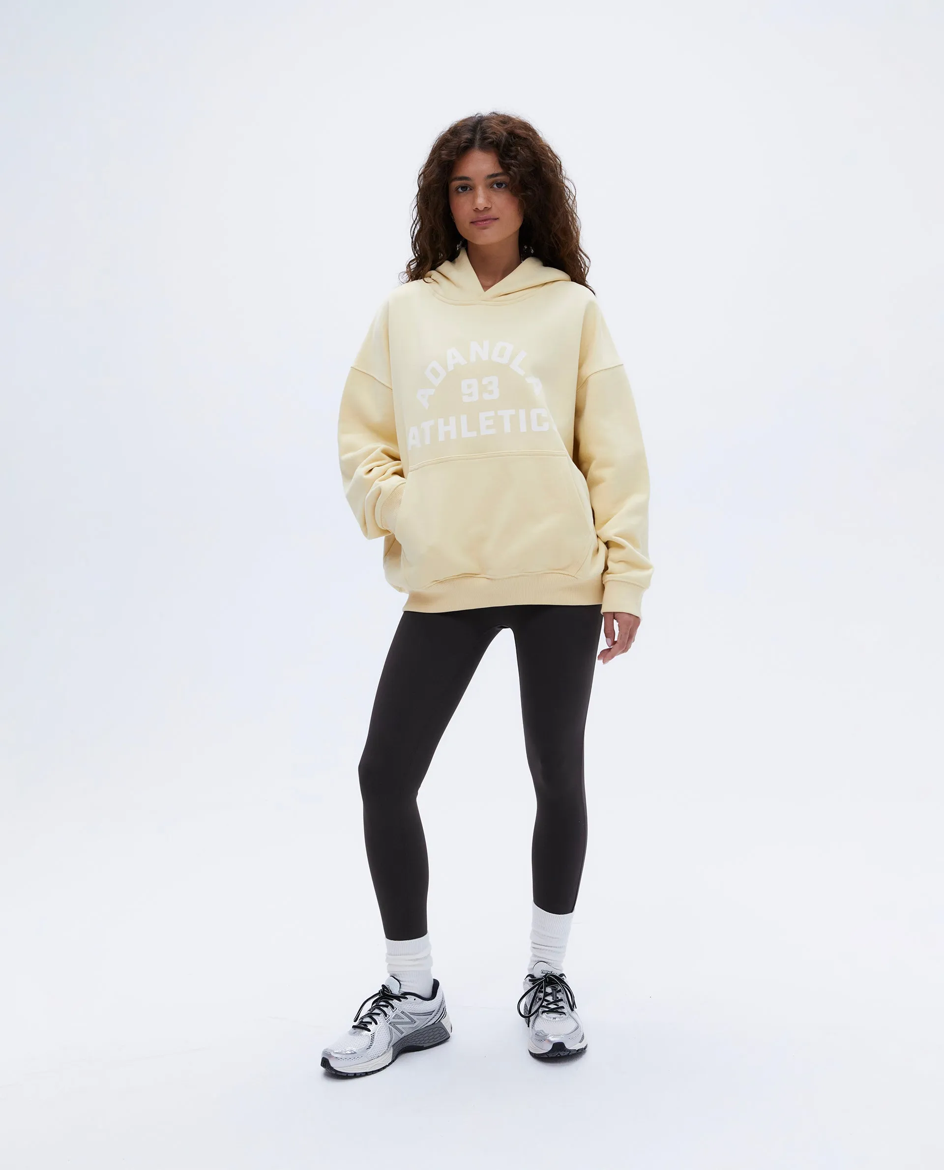 Campus Oversized Hoodie - Butter Yellow