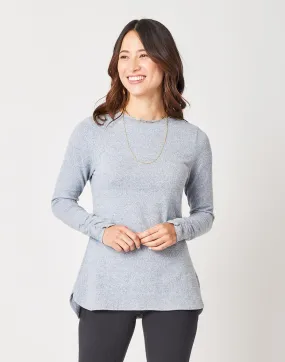 Chelsea Top: Navy Heather - FINAL SALE