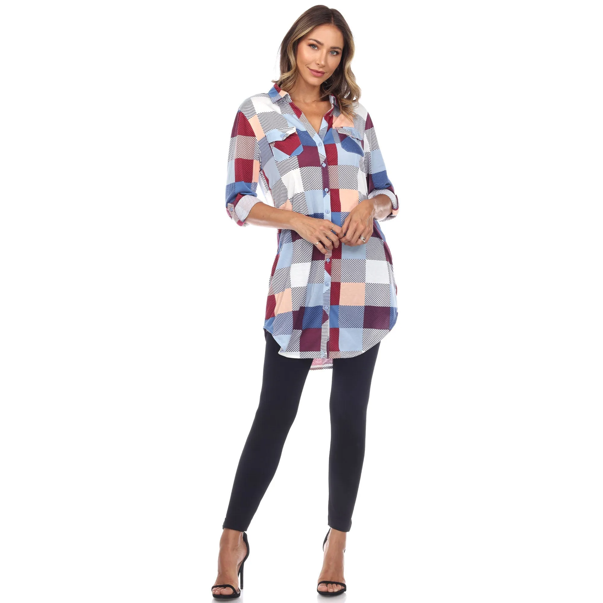 Classic Plaid Tunic Shirt