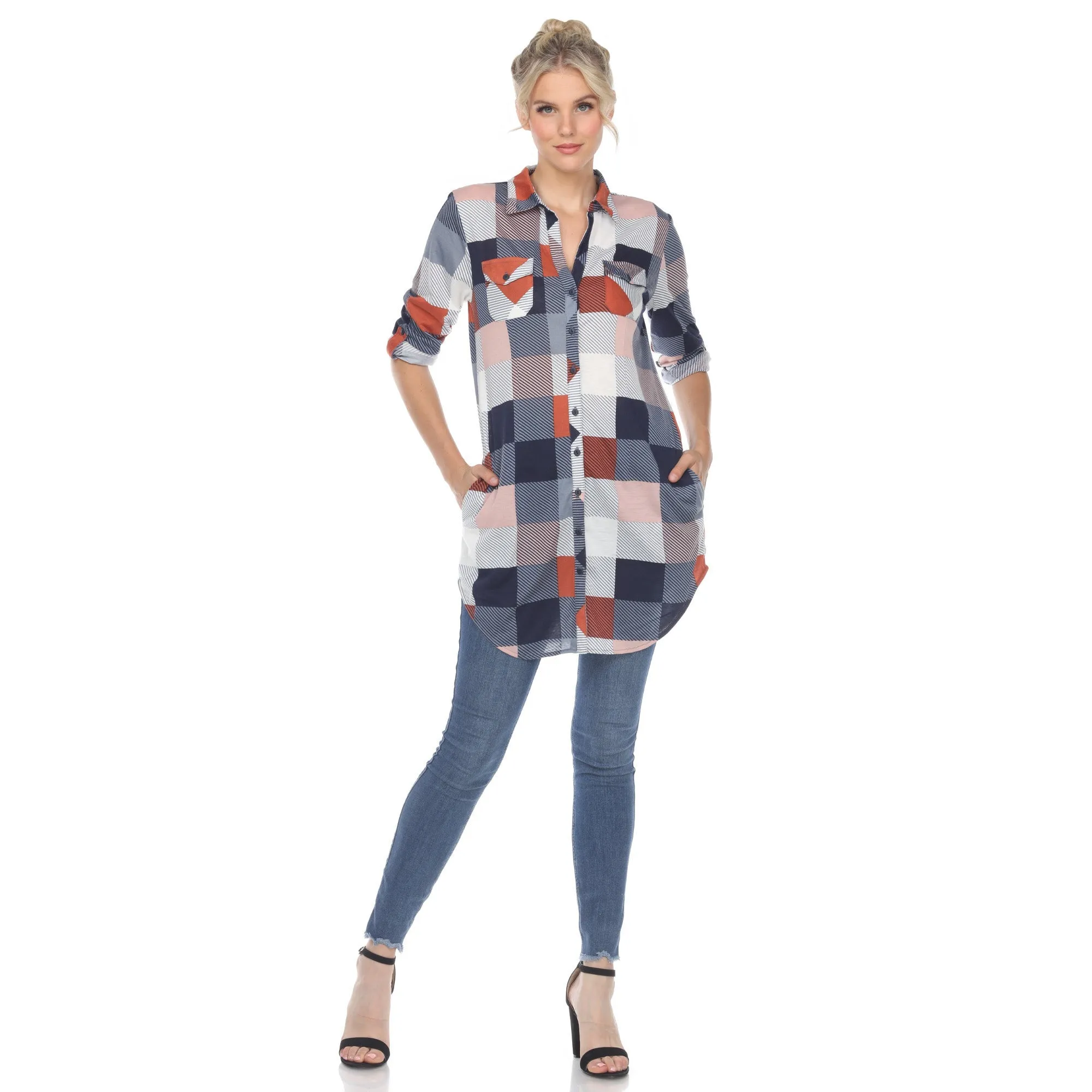 Classic Plaid Tunic Shirt