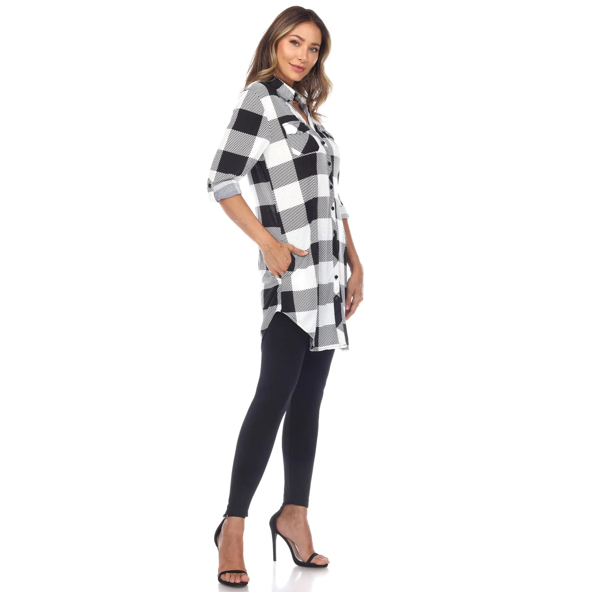 Classic Plaid Tunic Shirt