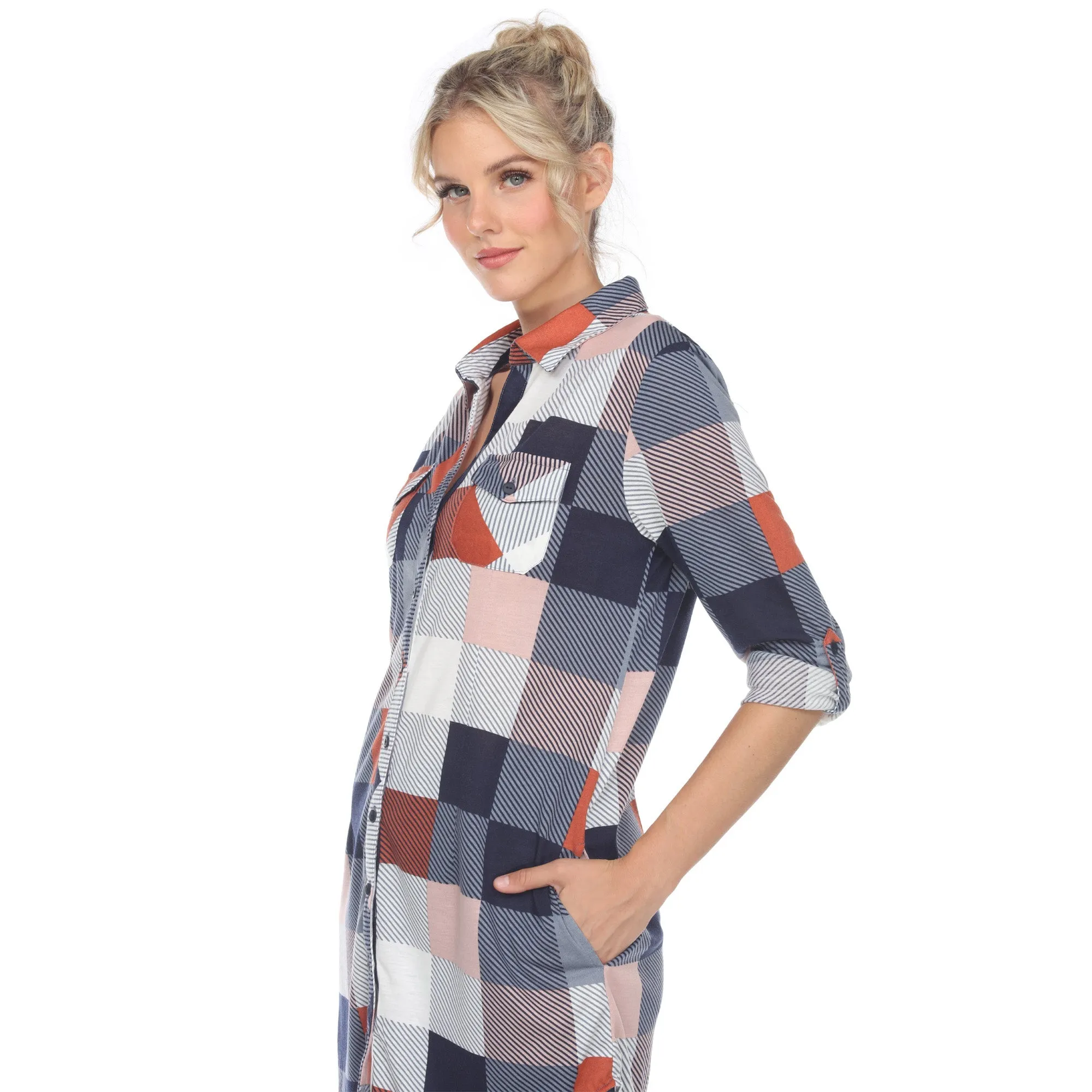 Classic Plaid Tunic Shirt