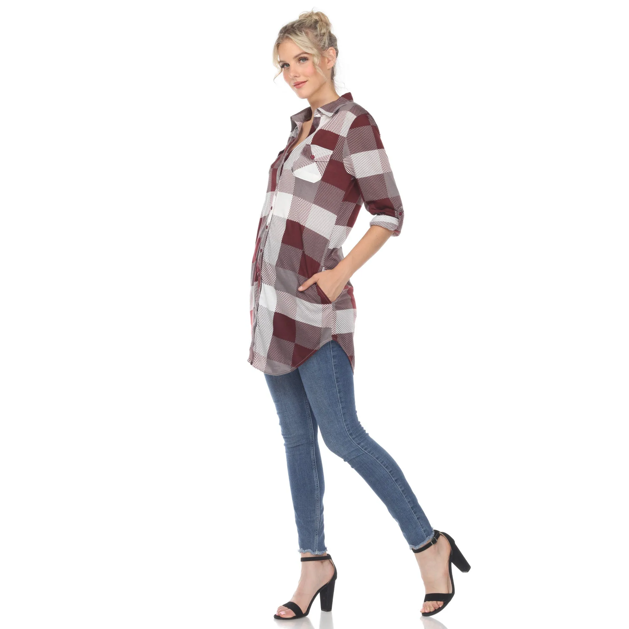 Classic Plaid Tunic Shirt