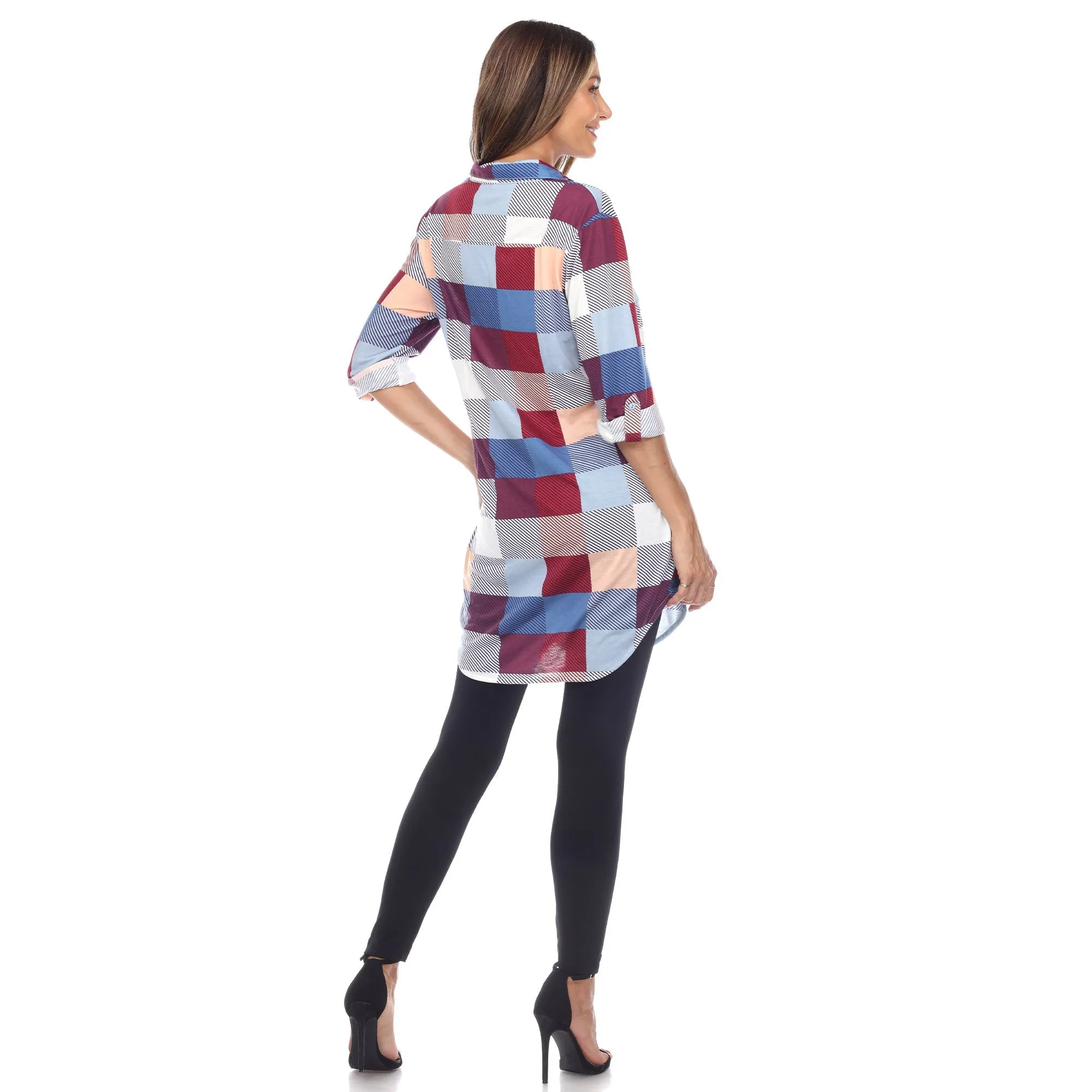 Classic Plaid Tunic Shirt