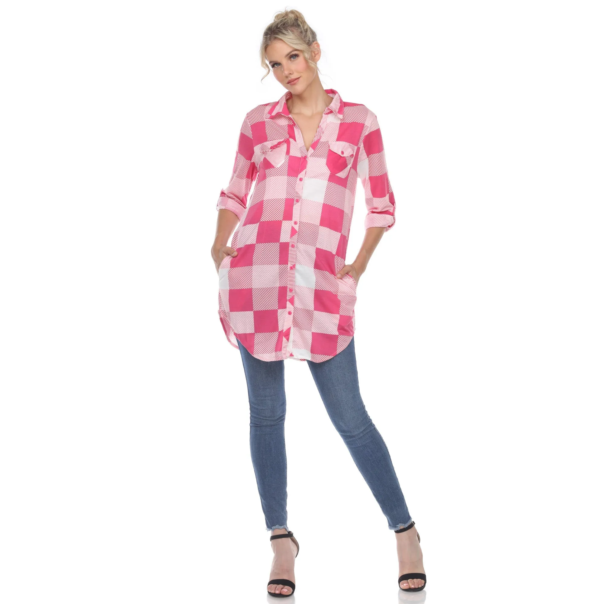 Classic Plaid Tunic Shirt