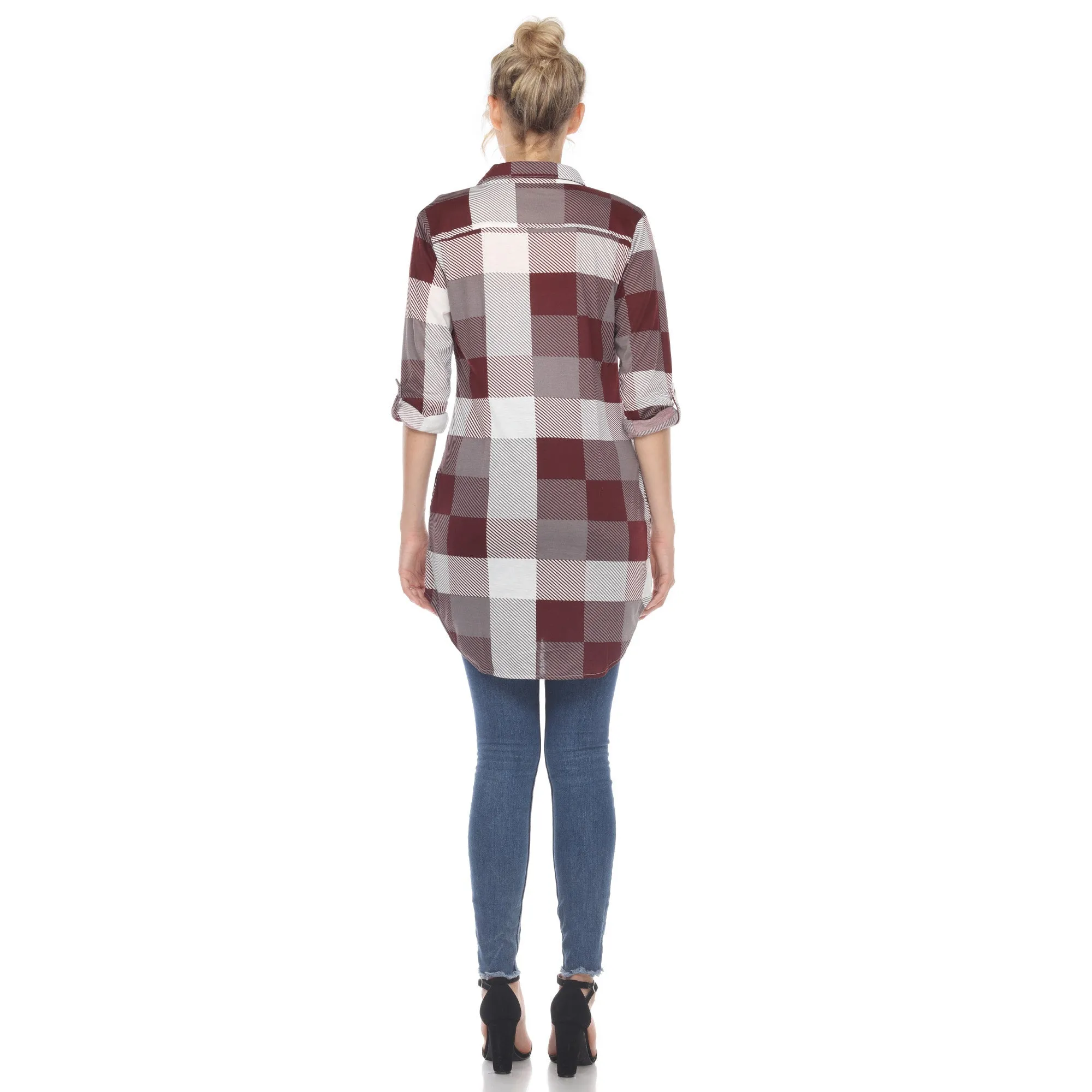 Classic Plaid Tunic Shirt