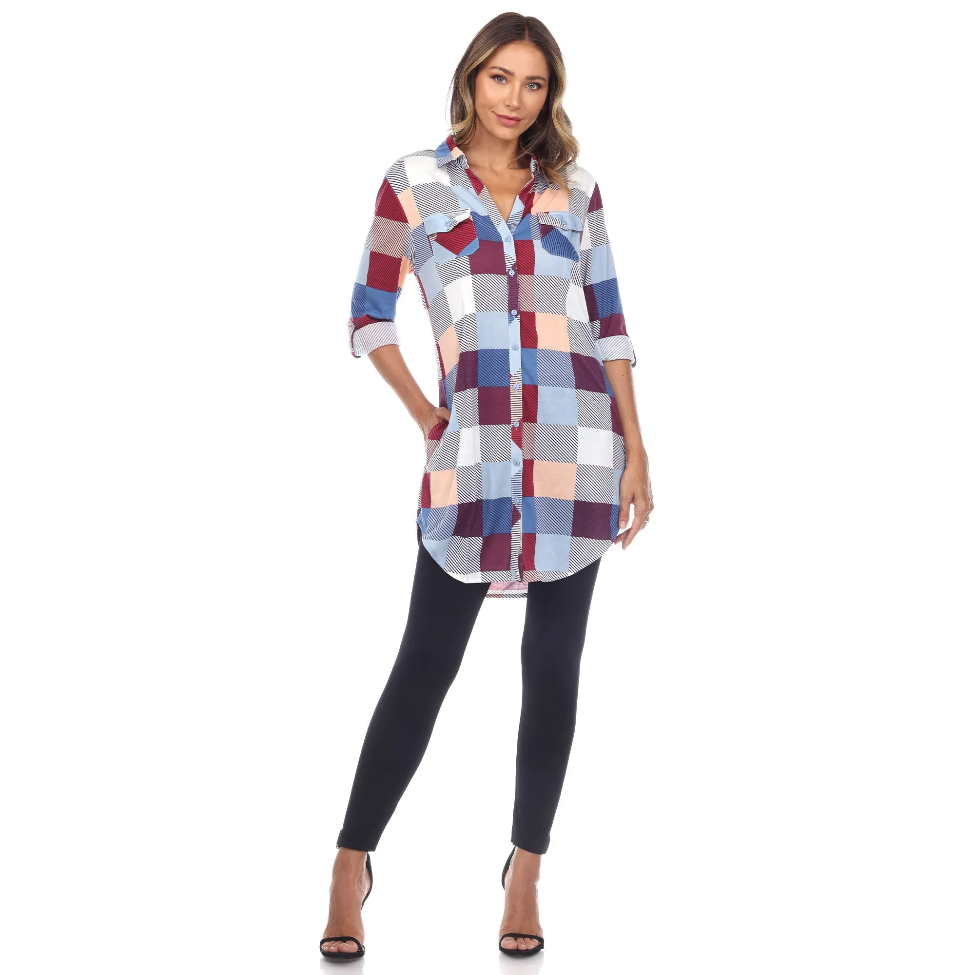 Classic Plaid Tunic Shirt