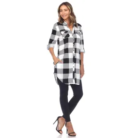 Classic Plaid Tunic Shirt