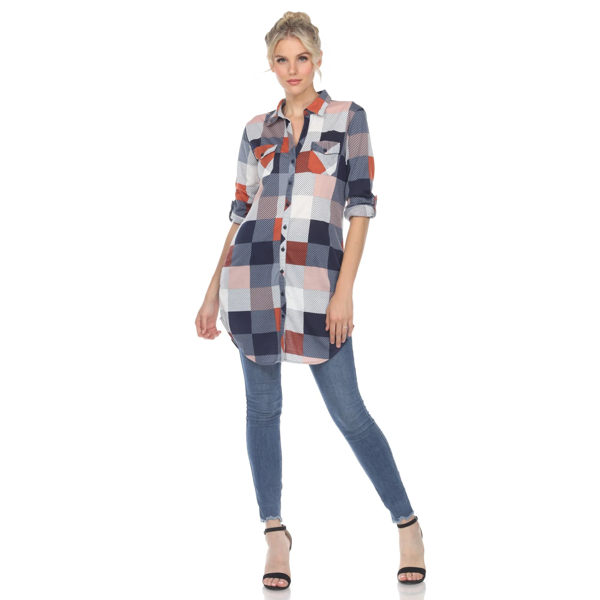 Classic Plaid Tunic Shirt