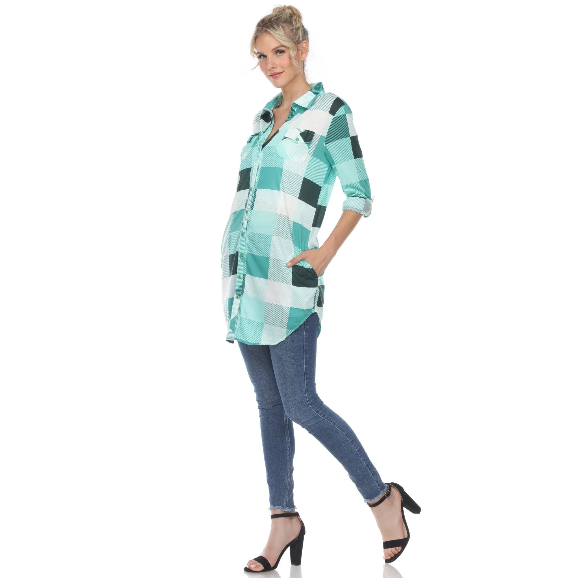 Classic Plaid Tunic Shirt