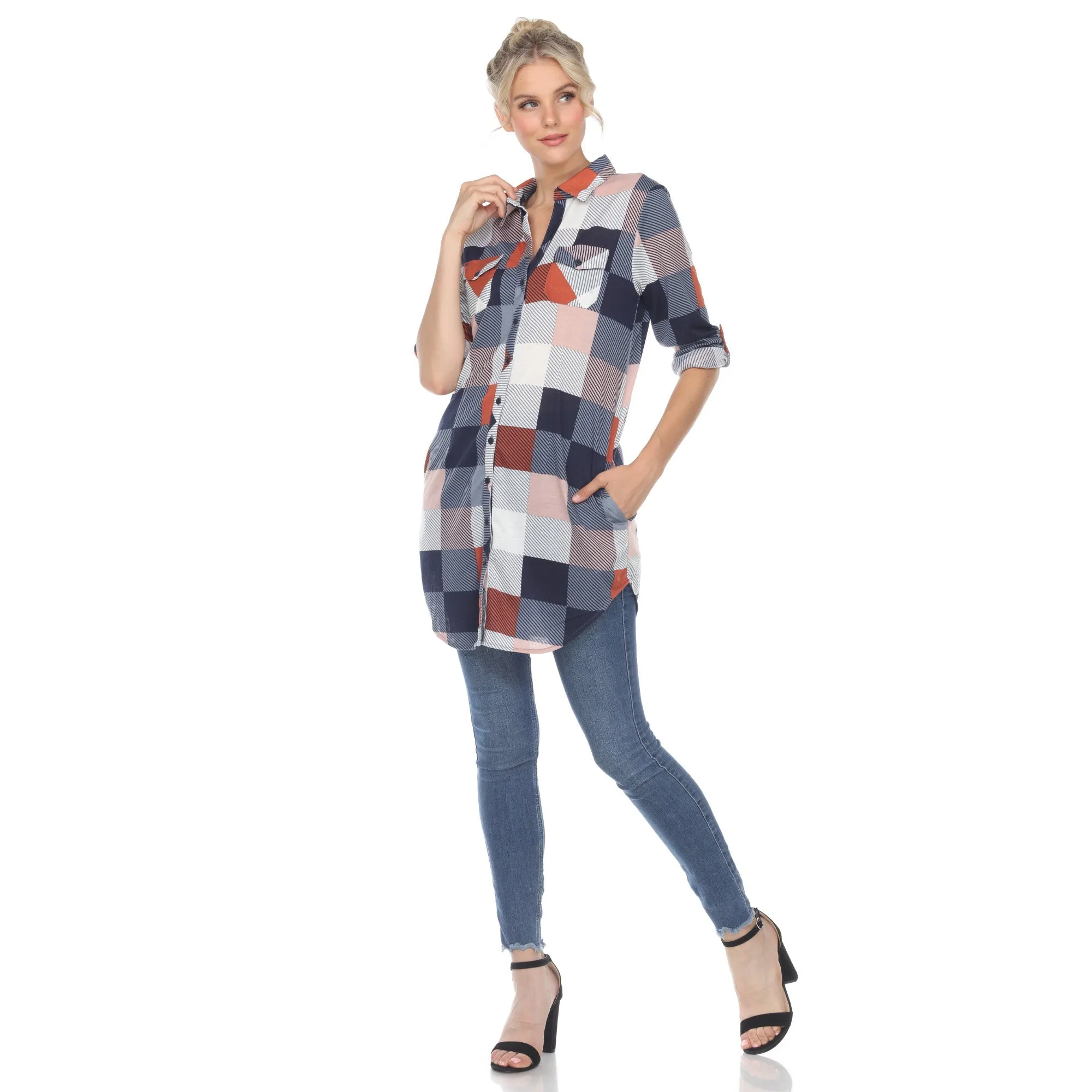 Classic Plaid Tunic Shirt