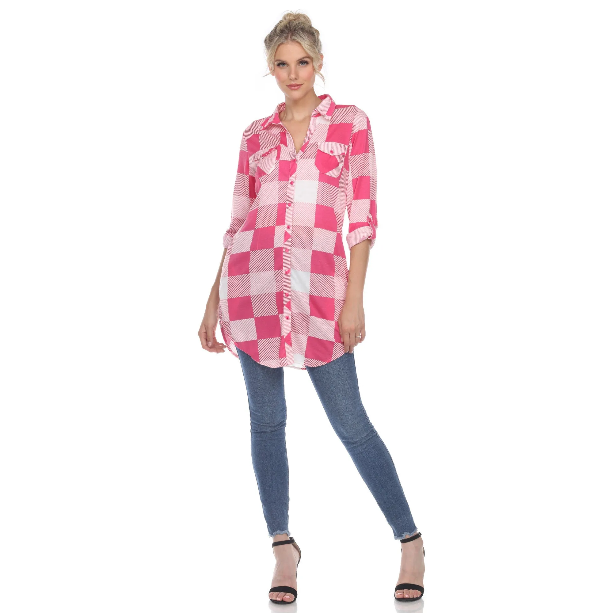 Classic Plaid Tunic Shirt