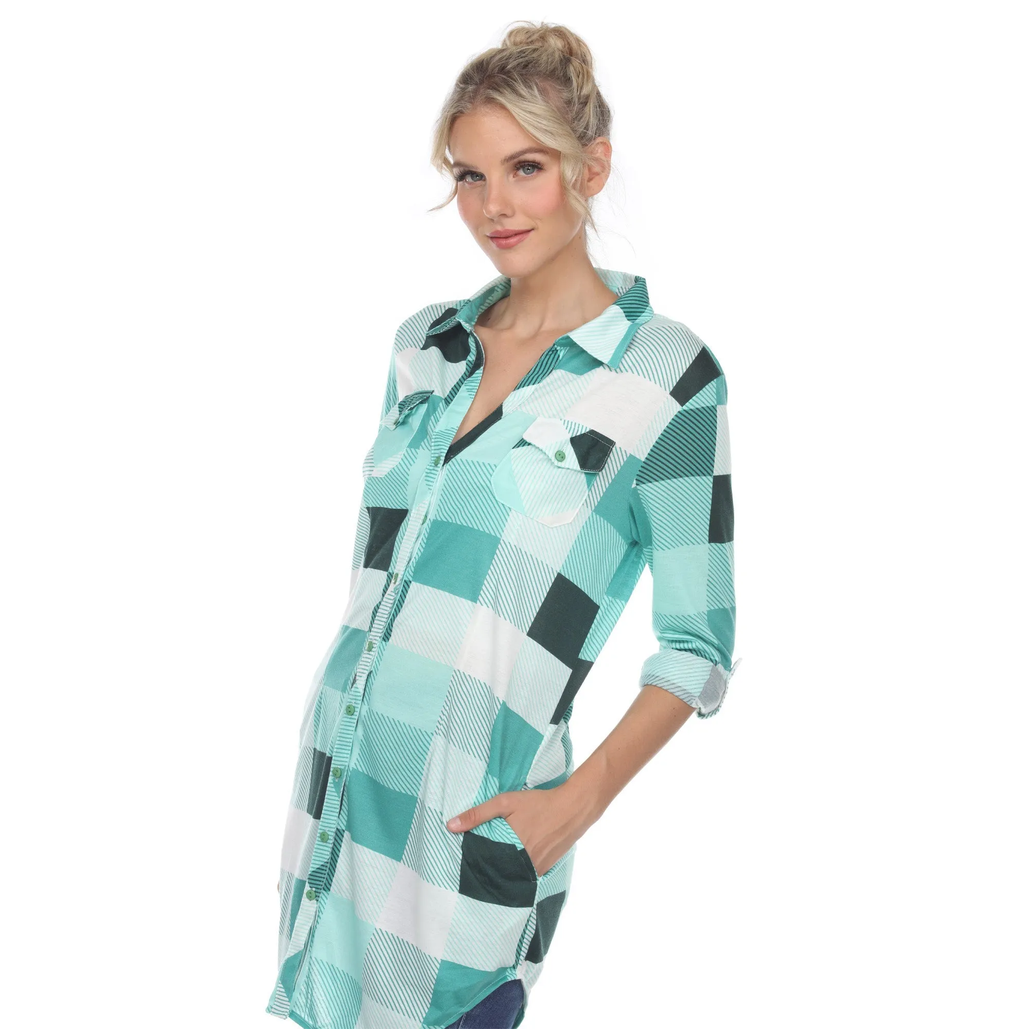 Classic Plaid Tunic Shirt