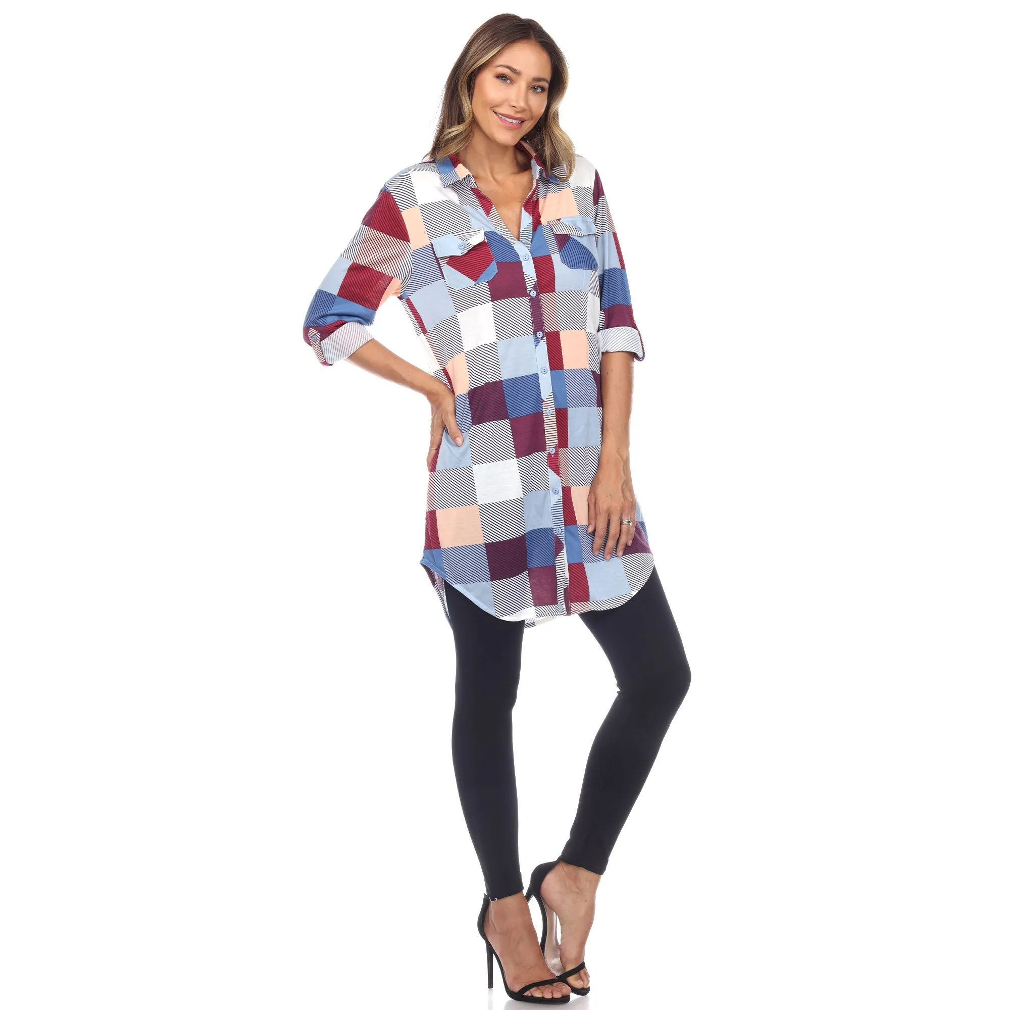 Classic Plaid Tunic Shirt