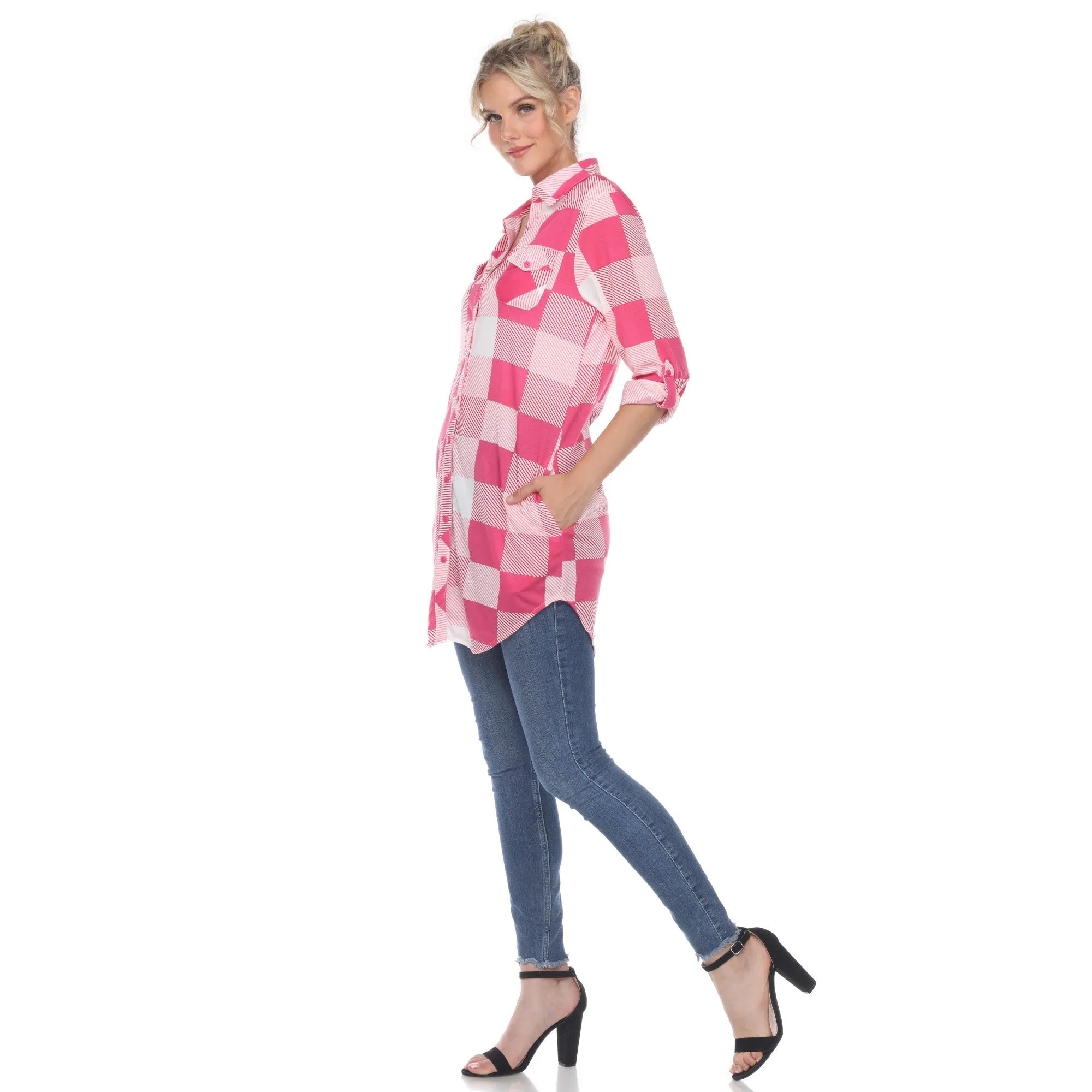 Classic Plaid Tunic Shirt