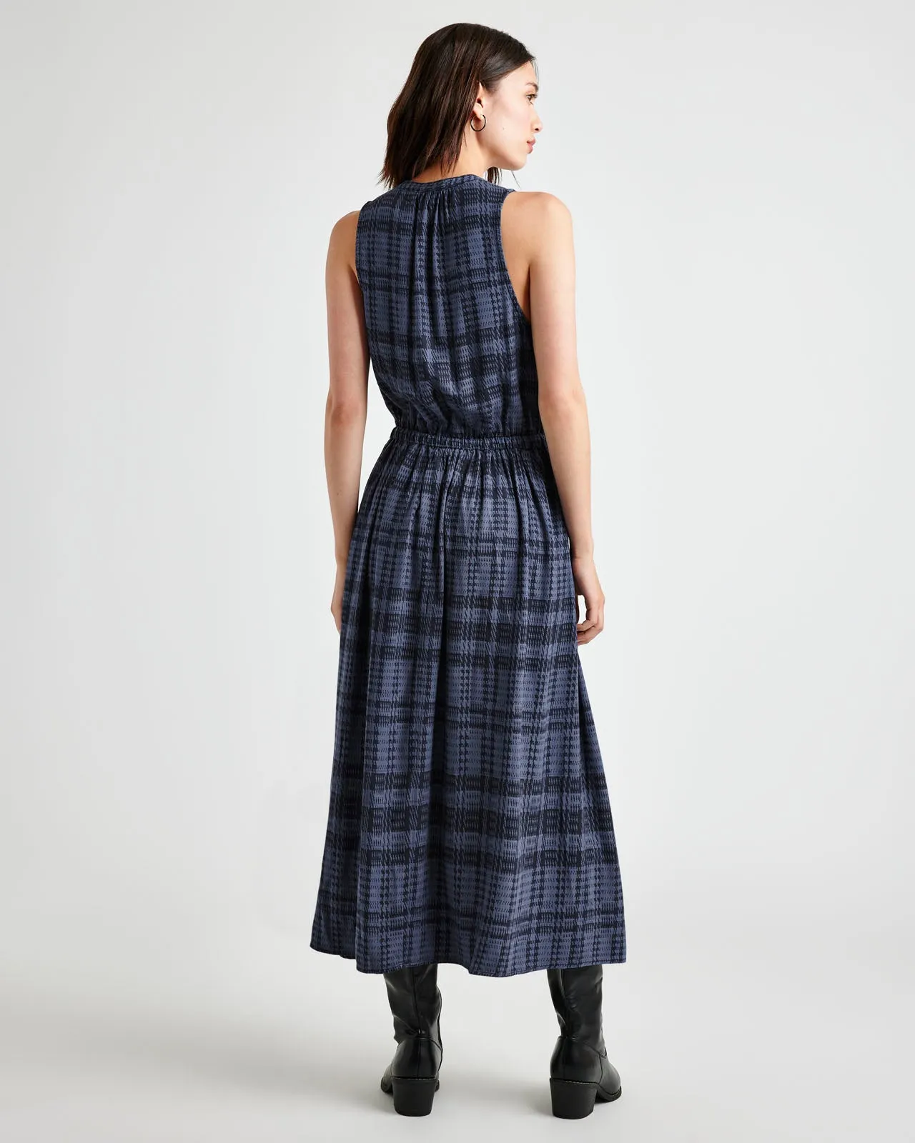 Cleo Plaid Maxi Dress