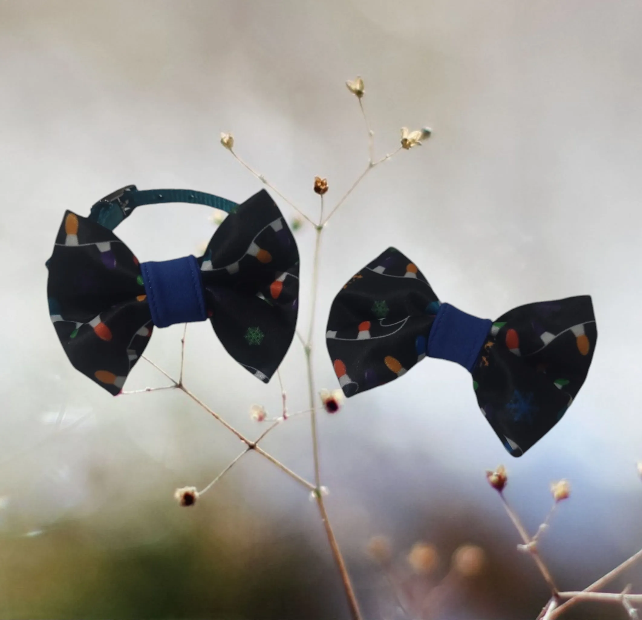 Collar Bow Tie - Christmas Lights