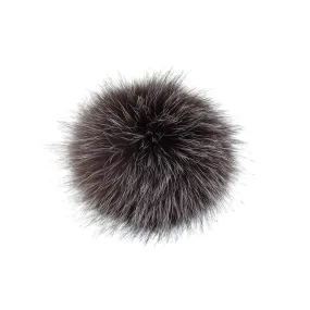 Dark Lilac Fur Pom-Pom