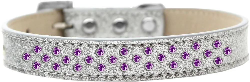 Dog, Puppy & Pet Ice Cream  Collar,  "Purple Crystal Rimsets Sprinkles"