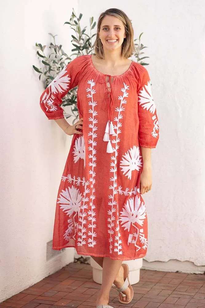 Dolma Elana Embroidery Maxi Dress