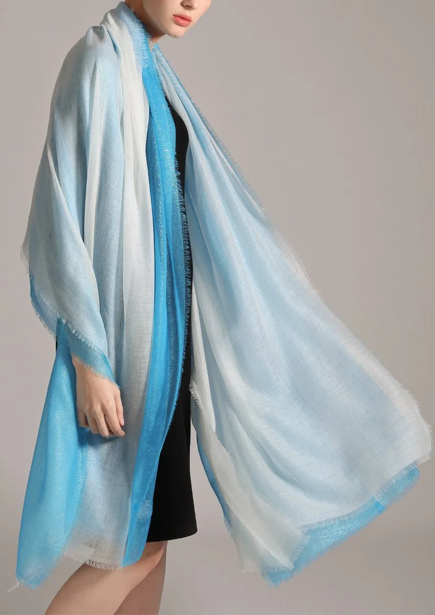 Double layer cashmere scarf