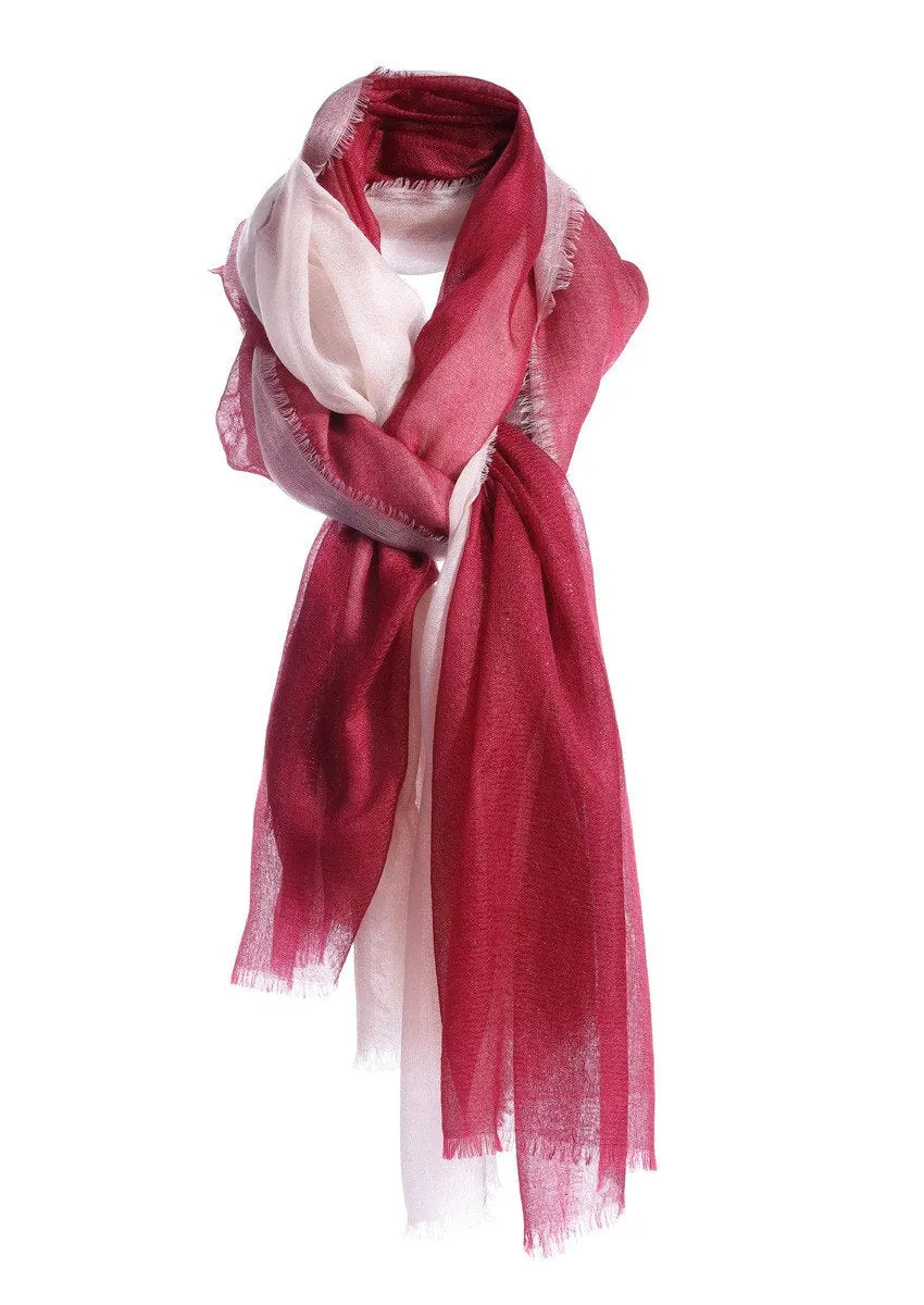 Double layer cashmere scarf