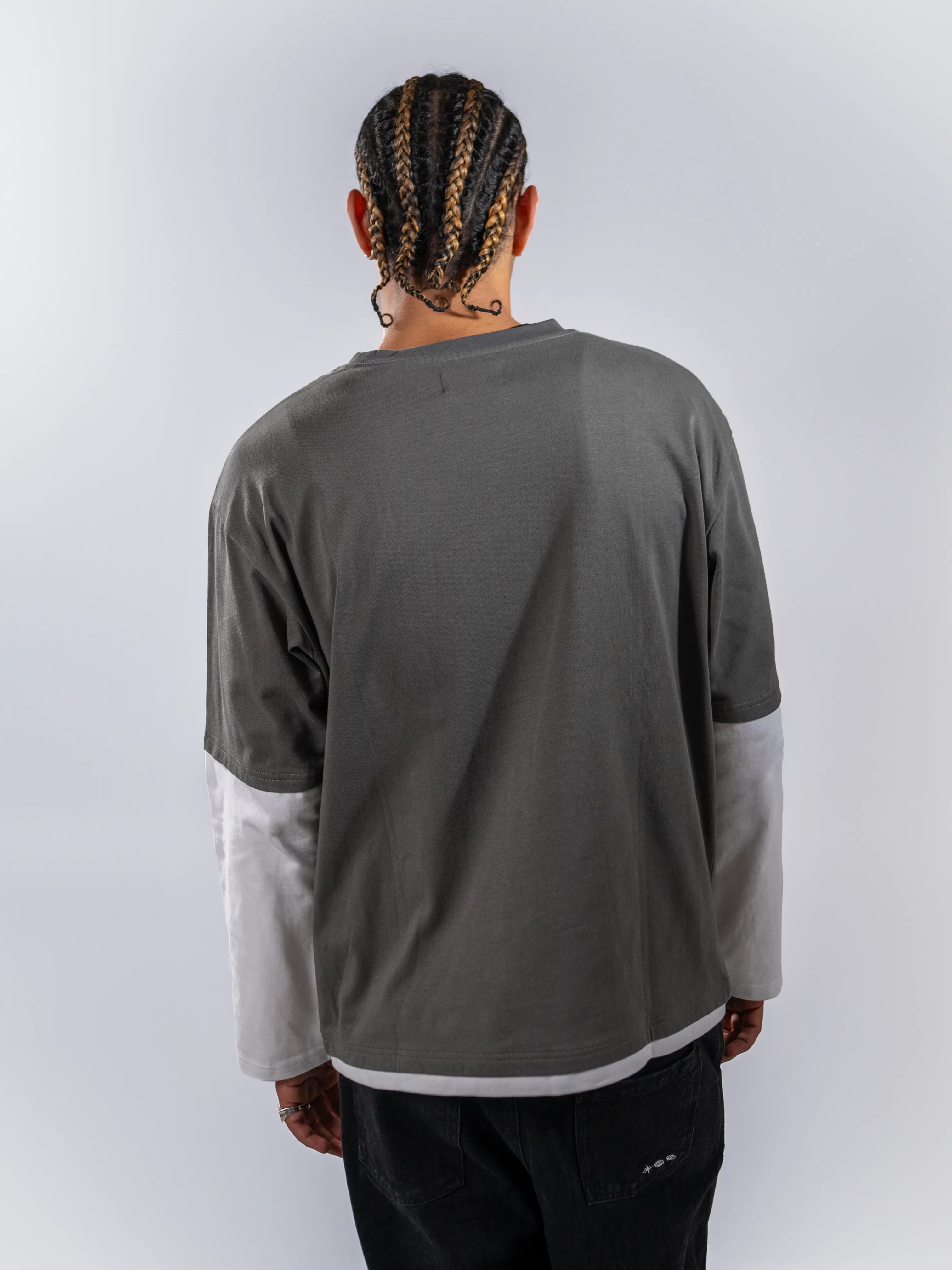 Double layer long-sleeve