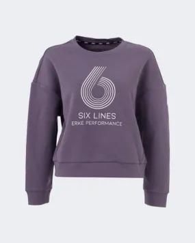 Erke Pullover Sweatshirt Women Tennis Sweatshirt Purple 12219314007-704