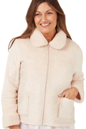 Farrah Luxury Faux Fur & Fleece Bedjacket