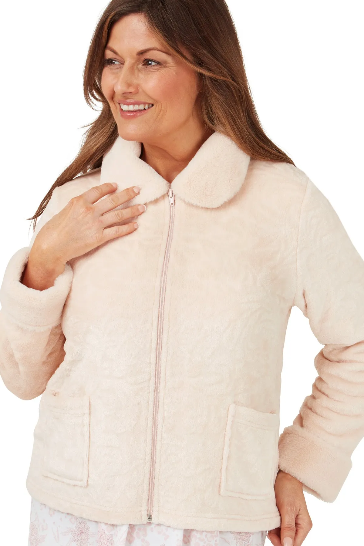 Farrah Luxury Faux Fur & Fleece Bedjacket