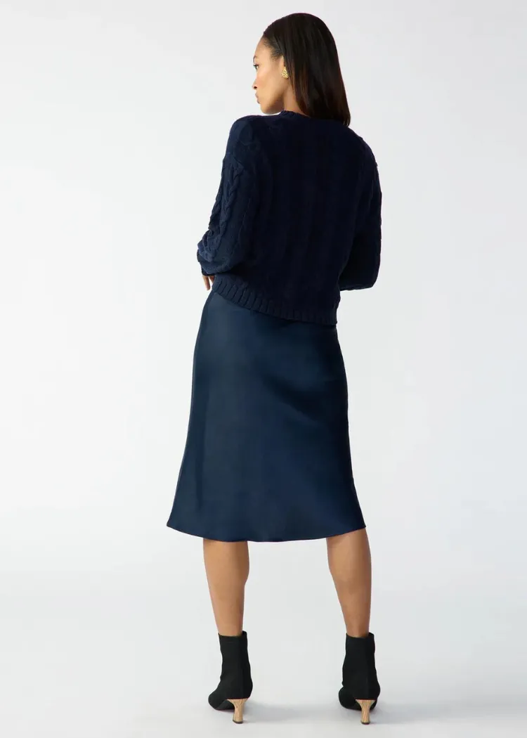 ***FINAL SALE*** Sanctuary Everyday Midi Skirt-Navy