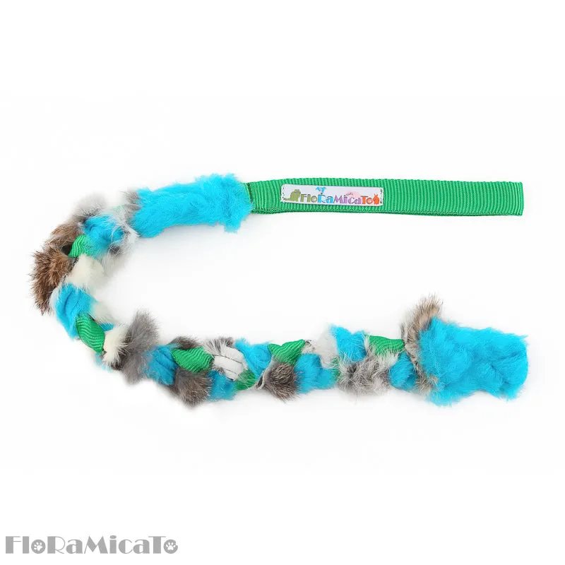 Floramicato Tug Toy - Fluffy Braid Special (Sheep or Rabbit Fur w/ Faux Fur)