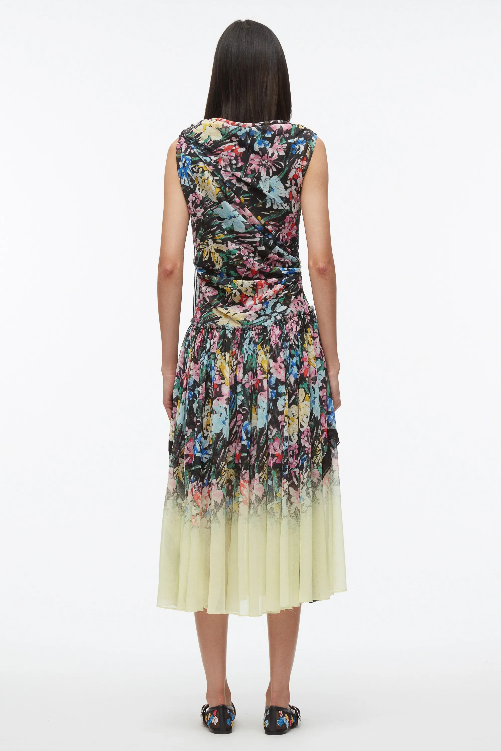 Flowerworks Dégradé Draped Dress