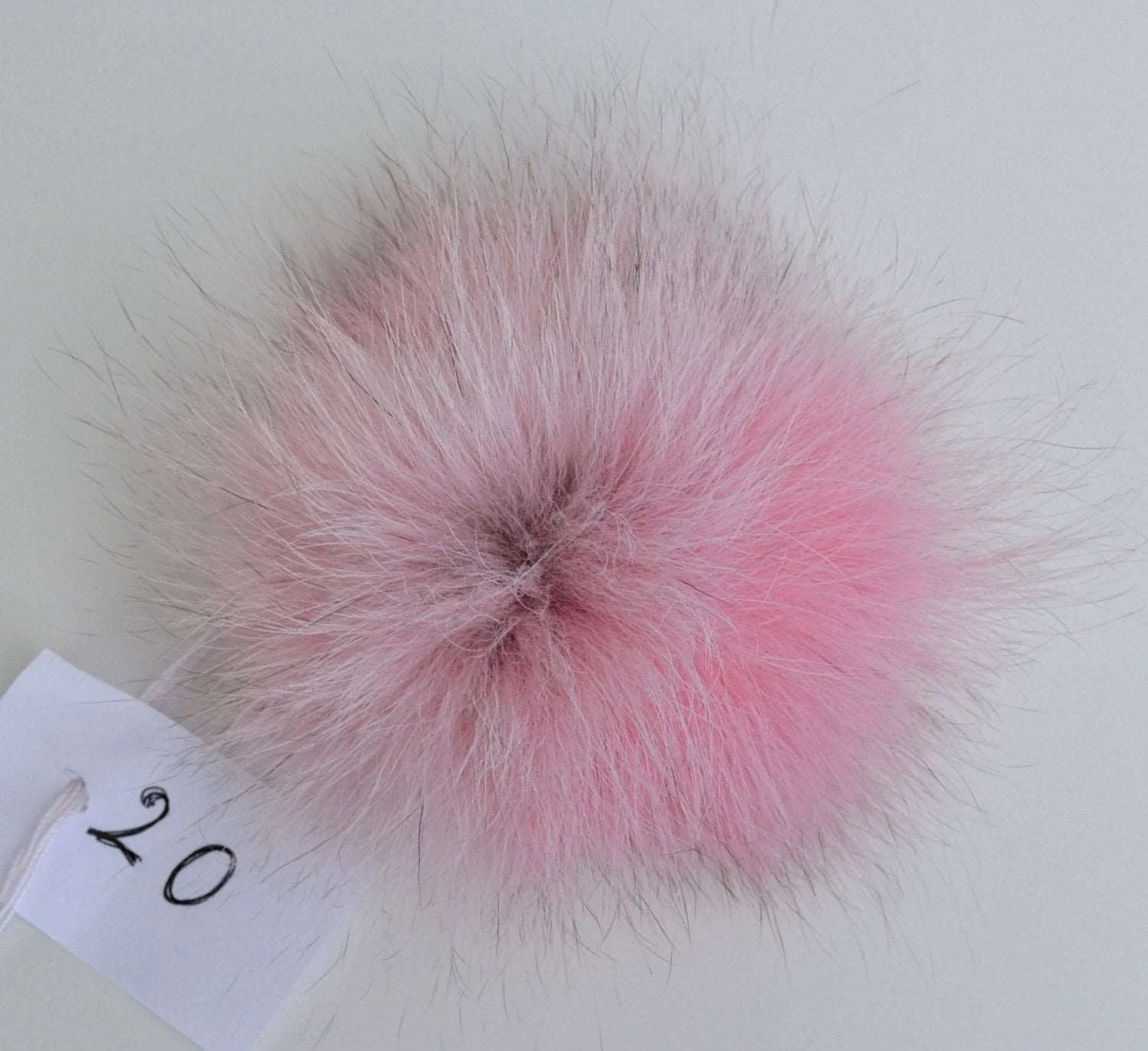 FOX FUR POMPOM! Pink Pom-Pom, Fox Pom Pom, Real Fur Pom Pom, Genuine Fur, Pom Pom for Winter Hat, Pom Pom for Women Hat, for Knitted hats